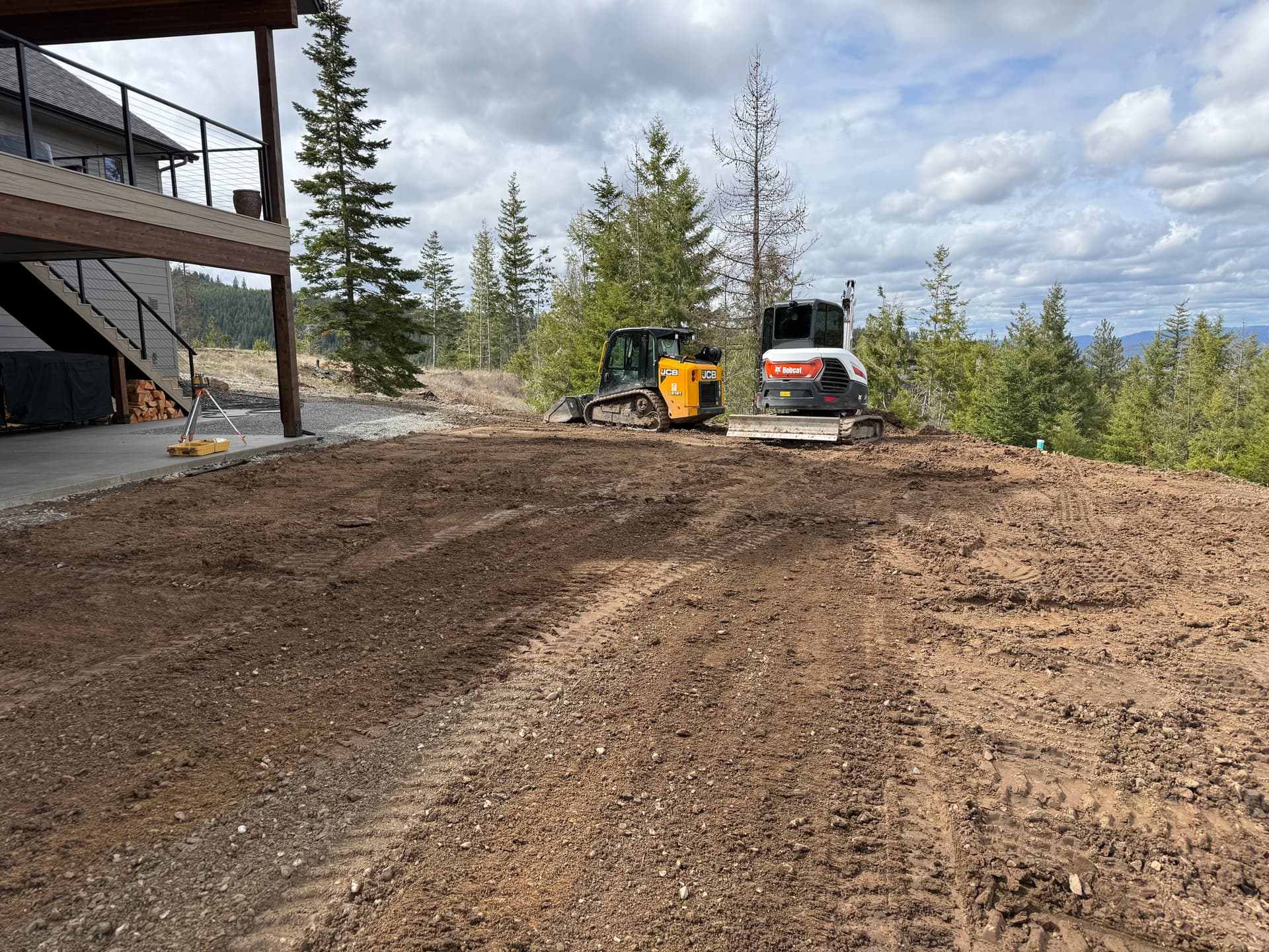 Grading and Drainage Work on a Post Falls Yard image