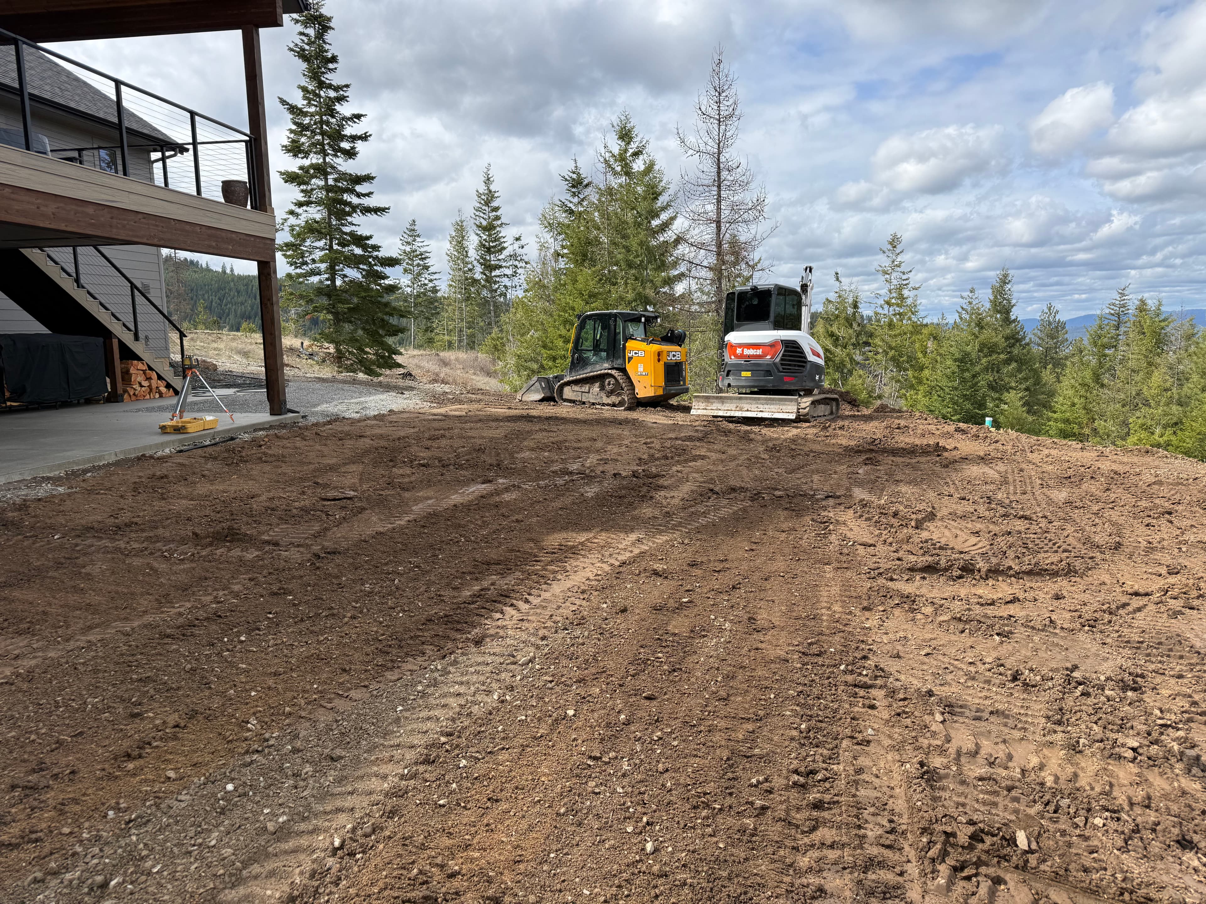 Project Grading and Drainage Work on a Post Falls Yard image