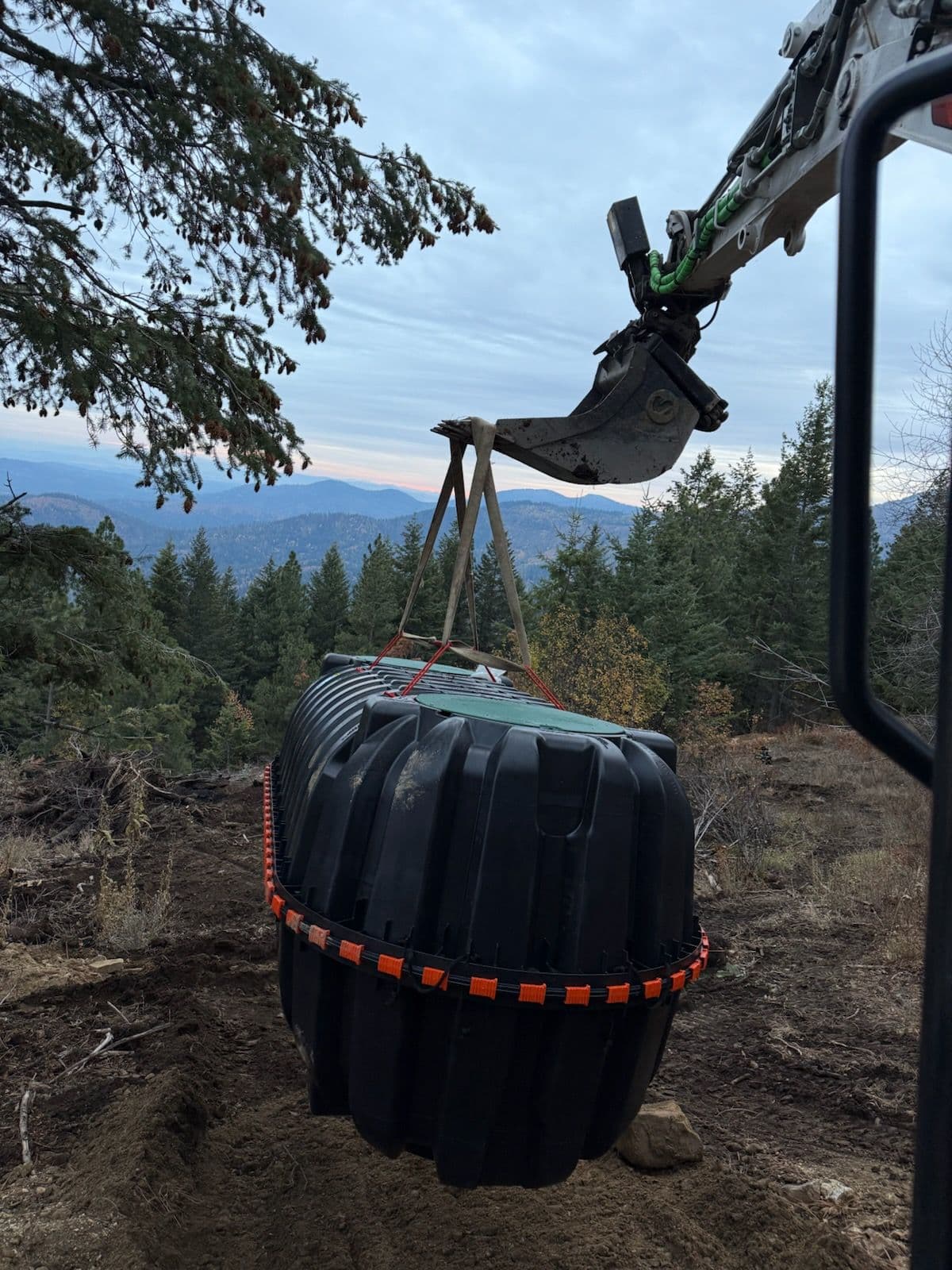 Septic System Installation Amidst Scenic Views in Coeur d'Alene